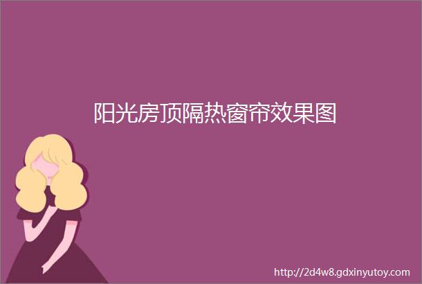 阳光房顶隔热窗帘效果图